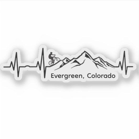 Evergreen MTB Vinyl Sticker (Vorderseite)