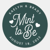 Evergreen | Muss Personalisierte Gastgeschenk Hoch Runder Aufkleber (Vorderseite)