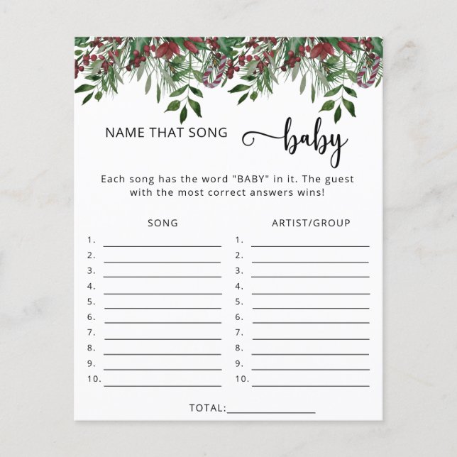 Evergreen Name - das Gesangsbaby Dusche-Spiel (Vorderseite)