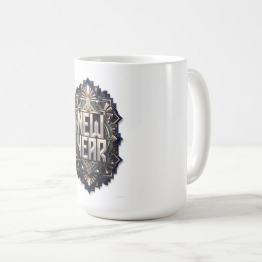 Evergreen New Year T-Shirt, Premium Art Kaffeetasse (VorderseiteRechts)