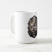 Evergreen New Year T-Shirt, Premium Art Kaffeetasse (Vorderseite Links)