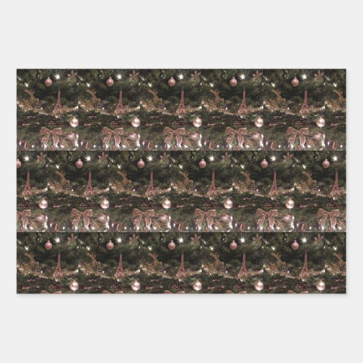 Evergreen & Ornaments Weihnachtswrapping Paper Geschenkpapier Set (Vorderseite 3)