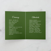 Evergreen Pine and Spruce Winter Wedding Charm Programm (Innenseite)