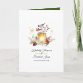 Evergreen Pine and Spruce Winter Wedding Charm Programm (Vorderseite)