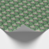 Evergreen Pine Cone Pattern Holiday Geschenkpapier (Ecke)
