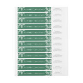 Evergreen Pine Green Holiday Rücksendeadresse (Bogen)