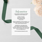 Evergreen Pine Wedding Begleitkarte