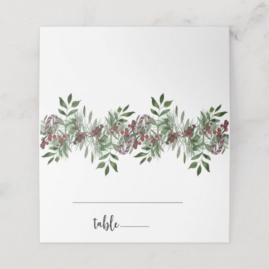 Evergreen Platzkarte (Außenseite Aufgefaltet)