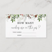 Evergreen rät wie viele Bonbons Begleitkarte (Vorderseite)