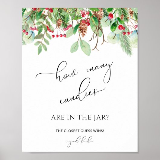 Evergreen rät, wie viele Candies im Jar sind Poster (Vorne)