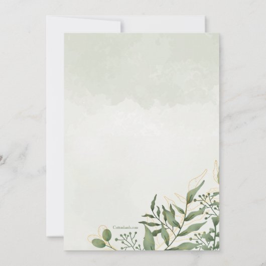 Evergreen Religious Einladung (Rückseite)