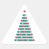 Evergreen Rhythm Dreieckiger Aufkleber (Vorderseite)