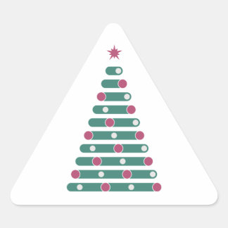 Evergreen Rhythm Dreieckiger Aufkleber