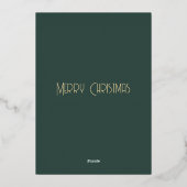 Evergreen Rhythm Folien Feiertagskarte (Rückseite)