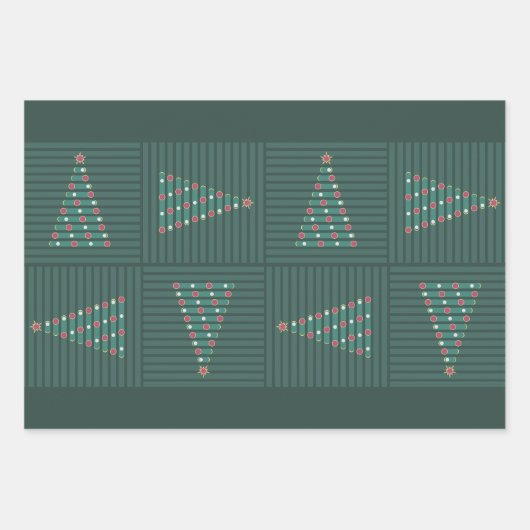 Evergreen Rhythm Geschenkpapier Set (Vorderseite 3)