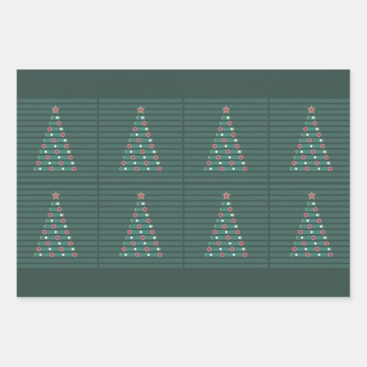 Evergreen Rhythm Geschenkpapier Set (Vorderseite)