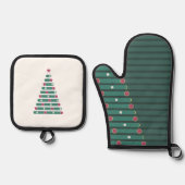 Evergreen Rhythm Ofenhandschuh & Topflappen-Set (Vorderseite)