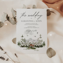 Evergreen Rustic Mountain Forest Boho Wedding