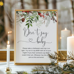 Evergreen Sag kein Baby. Der Winter sagt kein Baby Poster