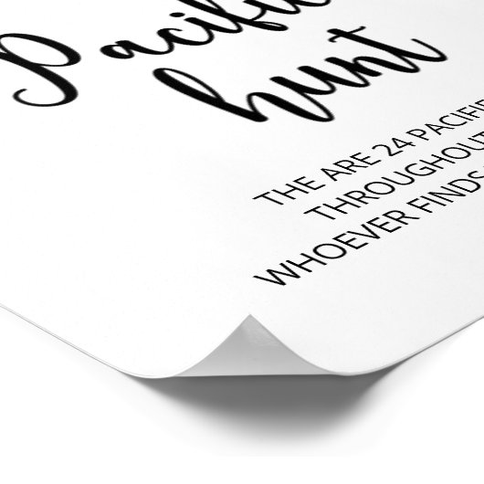 Evergreen Schnuller Jagd Kinderduschenspiel Poster (Ecke)