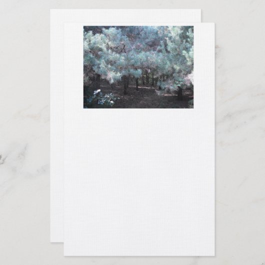 Evergreen Serenity Briefpapier (Vorne/Hinten)