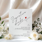 Evergreen Signature trinkt Winterhochzeit Poster