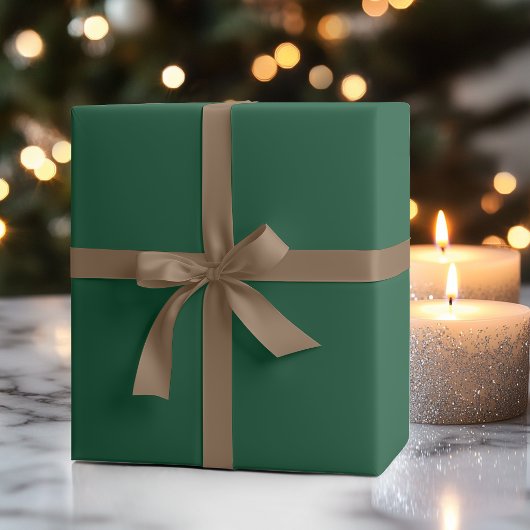 Evergreen Solid Color | Classic | elegant Geschenkpapier