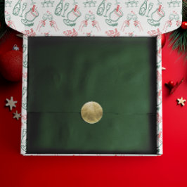 Evergreen Solid Color Seidenpapier