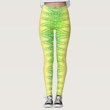 Evergreen Spirals in gelben Leggings