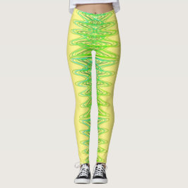 Evergreen Spirals in gelben Leggings