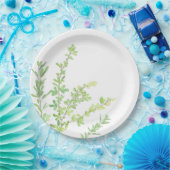 Evergreen springt Nature Greenery Pappteller (Party)