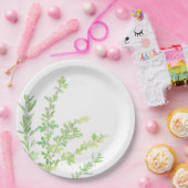 Evergreen springt Nature Greenery Pappteller (Party)
