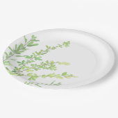 Evergreen springt Nature Greenery Pappteller (Schrägansicht)