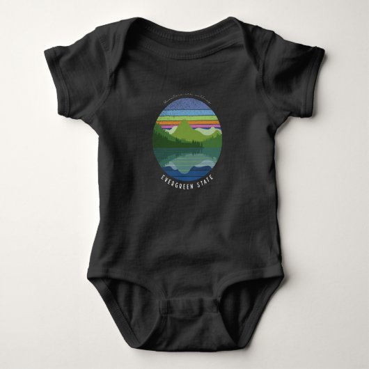 Evergreen Staat Baby Strampler (Vorderseite)