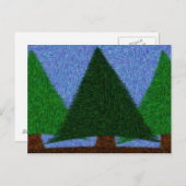 Evergreen Staat des Geistes Postkarte (Vorne/Hinten)