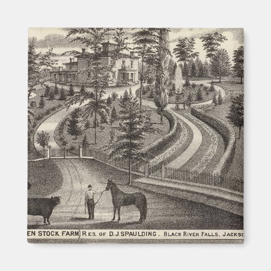 Evergreen Stock Farm, res Magnet (Vorne)