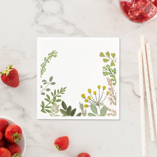 Evergreen Summer Garden Party Serviette (Beispiel)