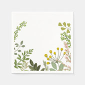 Evergreen Summer Garden Party Serviette (Vorderseite)