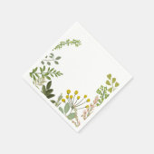 Evergreen Summer Garden Party Serviette (Ecke)