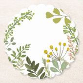 Evergreen Summer Garden Party Untersetzer (Vorderseite)
