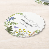 Evergreen Summer Garden Wedding Untersetzer (angewinkelt)