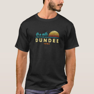 Evergreen Sunset Dundee Forest Iowa Woods Nature T-Shirt