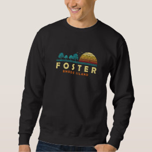 Evergreen Sunset Foster Forest Rhode Island Woods Sweatshirt