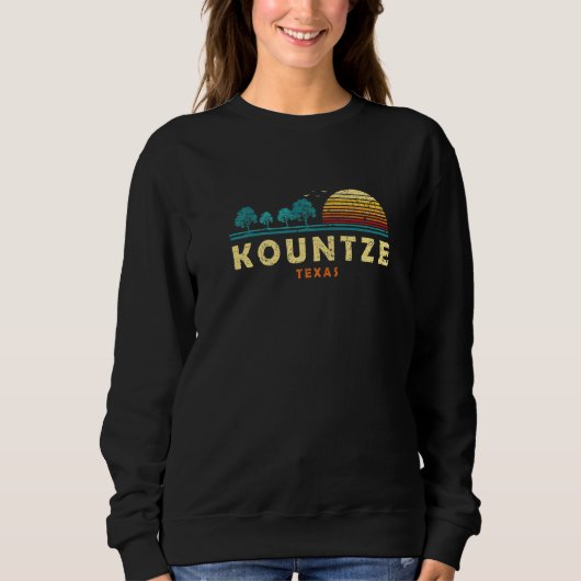 Evergreen Sunset Kountze Wald Texas Woods Nature Sweatshirt