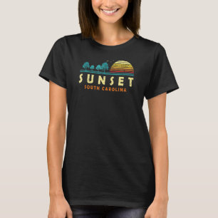 Evergreen Sunset South Carolina Forest Sc Woods Na T-Shirt