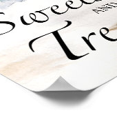 Evergreen Süßigkeiten und Leckereien Babydusche Poster (Ecke)