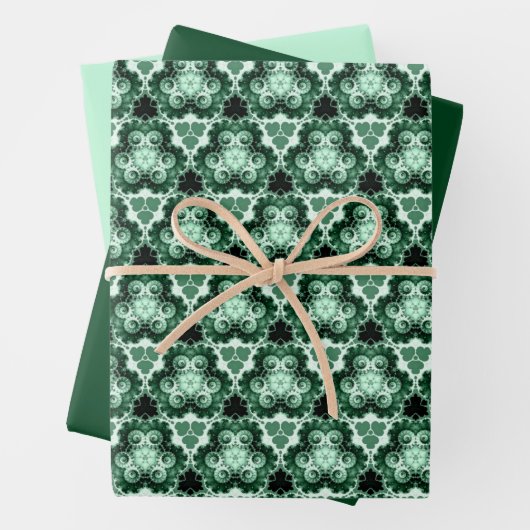 Evergreen Swirl mit Solids Geschenkpapier Set (Beispiel)