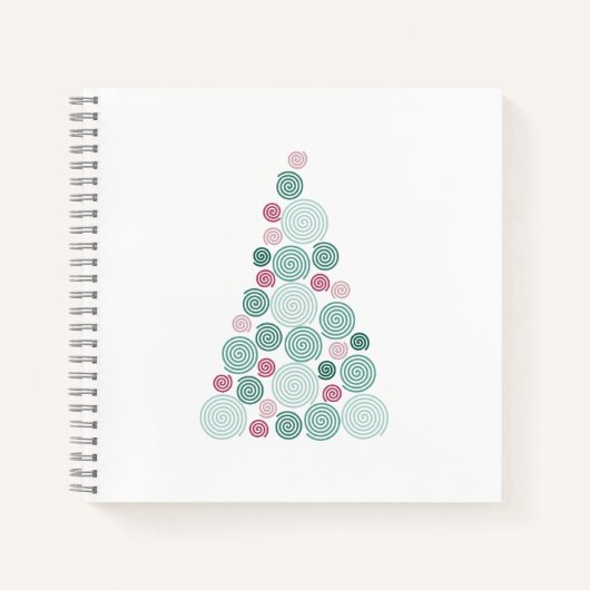 Evergreen Swirl Notizblock (Vorderseite)