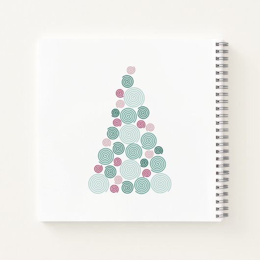 Evergreen Swirl Notizblock (Rückseite)