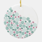 Evergreen Swirl - (Pattern) Keramik Ornament (Hinten)